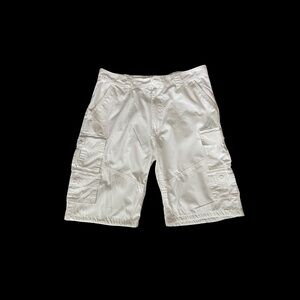 Smoke Rise NY Men's Cargo Shorts-White-Size 38